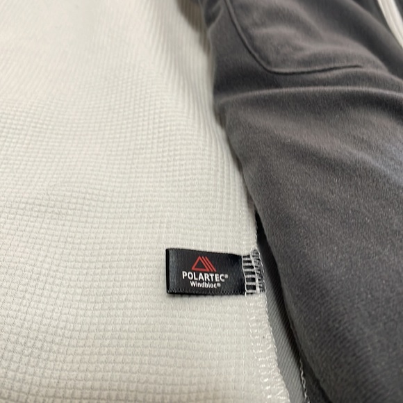 Patagonia Polartec Fleece Lined Softshell Jacket Women's Small Gray Zip Pockets - Picture 7 of 13